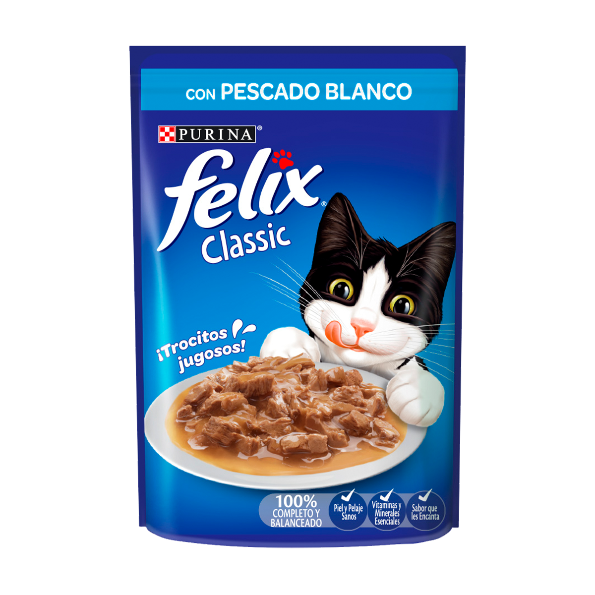 comida para gato felix classic sabor pescado