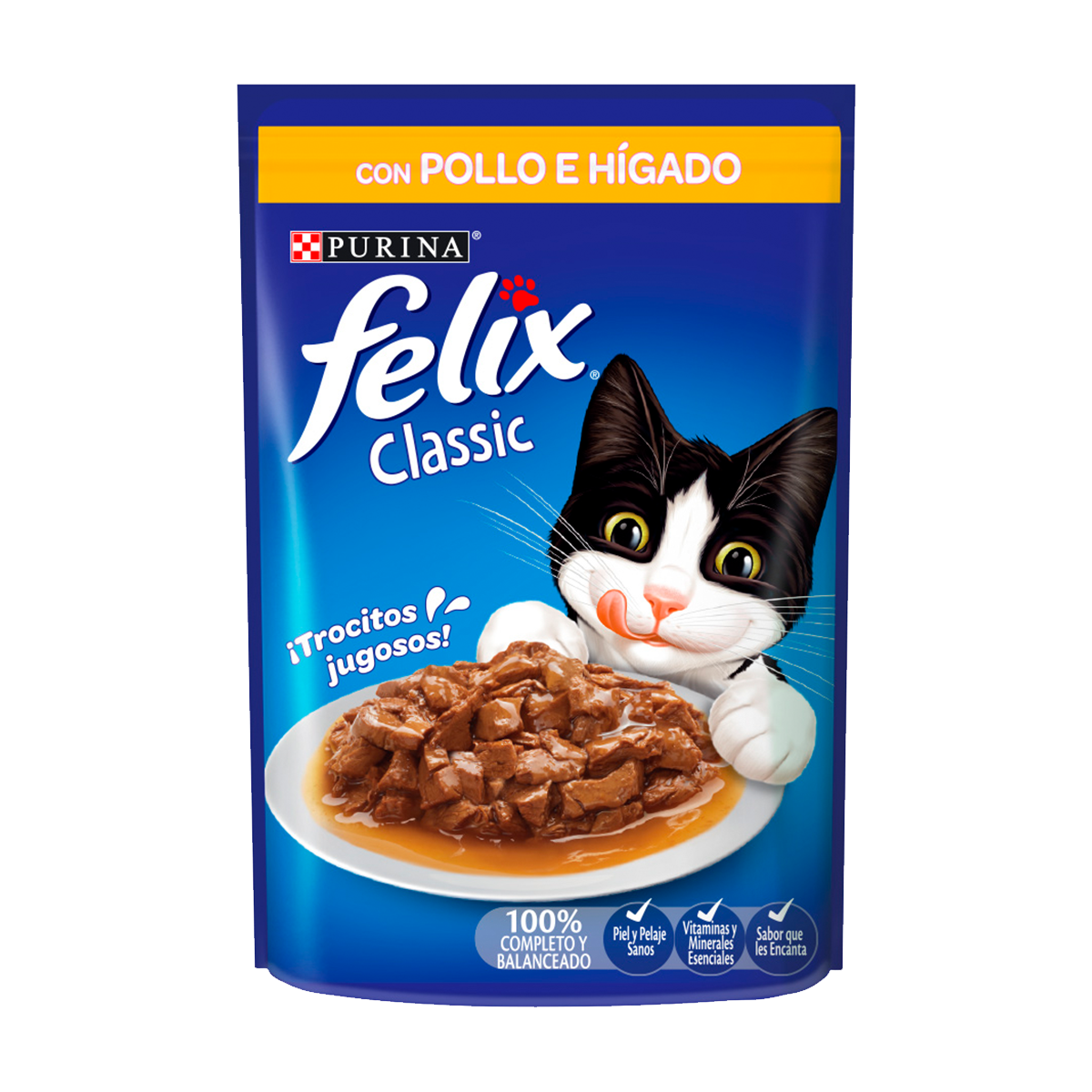 comida para gato felix classic sabor higado