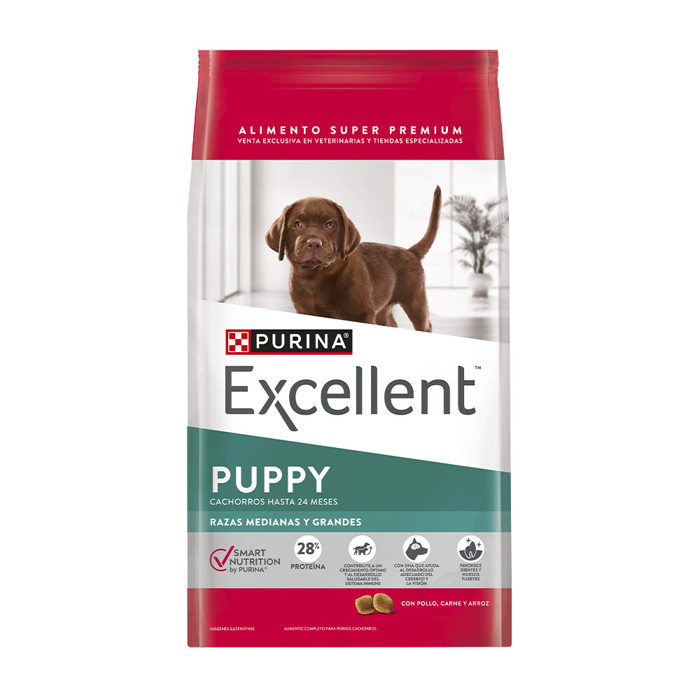 PURINA EXCELLENT PUPPY RAZAS MEDIANAS Y GRANDES