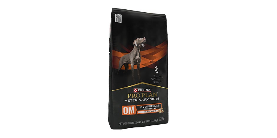 Comida sana para perro – PRO PLAN® OM Un ejemplo de comida sana para perro es este bulto de PRO PLAN® Veterinary diets OM Overweight Management.