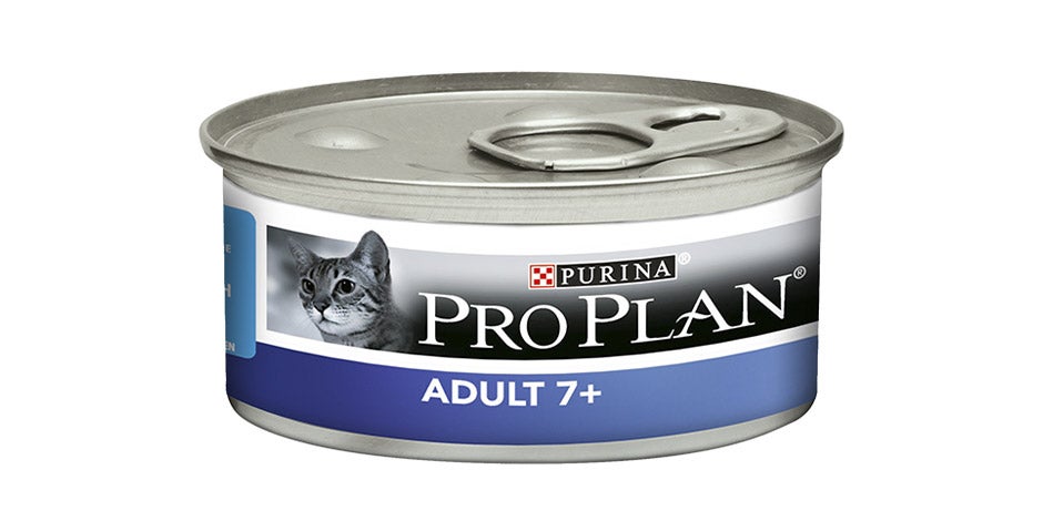 Cuánta comida húmeda se le da a un gato – Pro Plan Lata de Pro Plan Adult 7+. Descubrí cuánta comida húmeda se le da a un gato y nutrilo como debe ser.