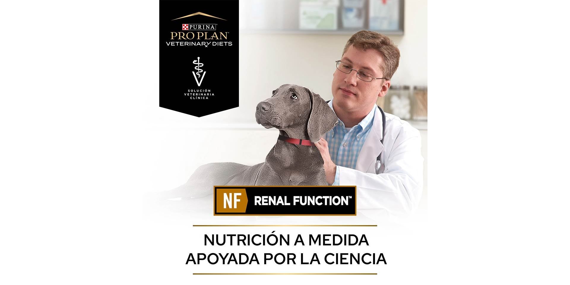 PRO PLAN® NF Kidney Function es un alimento especialmente formulado para casos de insuficiencia renal en perros.