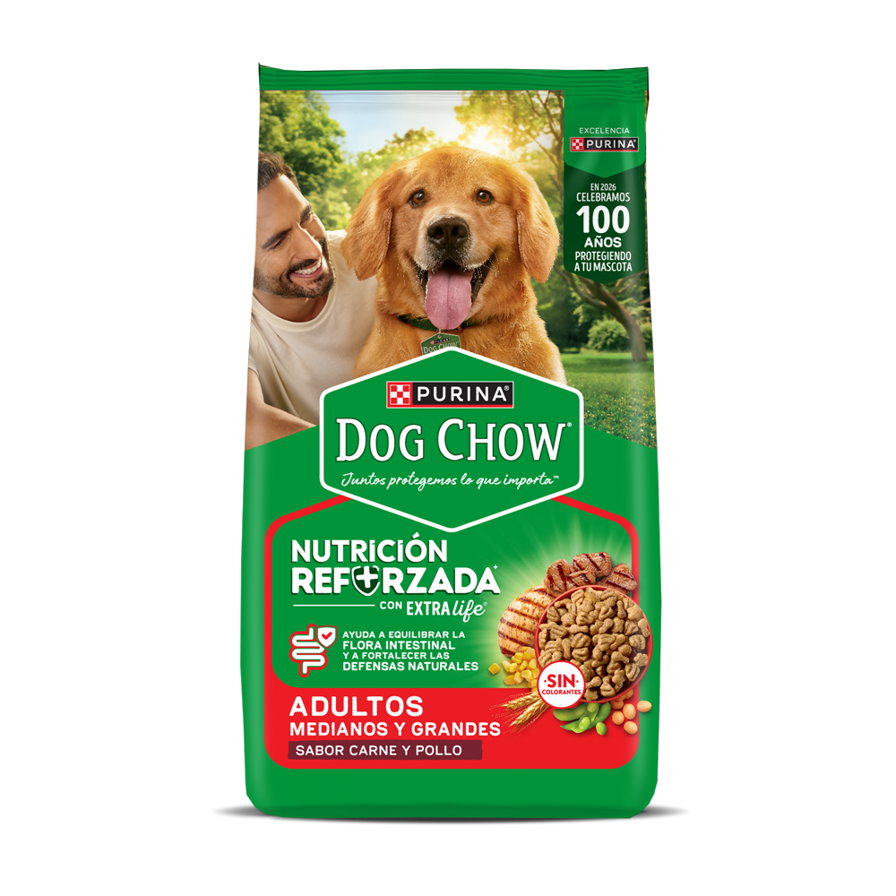 Alimento para perros medianos y grandes Dog Chow sabor carne y pollo
