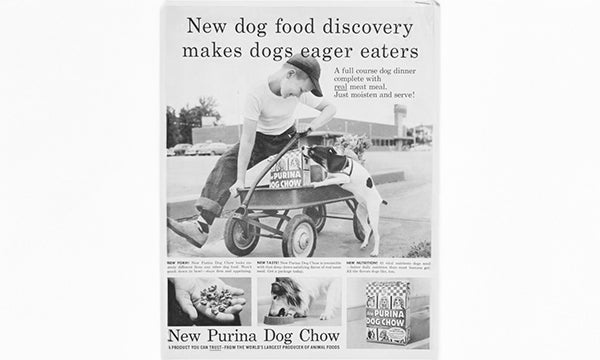 Alimento para perro Dog Chow y su primera campaña publicitaria en 1957