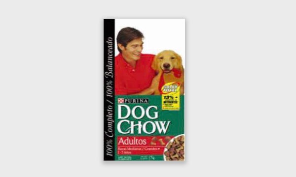 Alimento para perro Dog Chow con Sistema de Salud Total lanzado en 2004