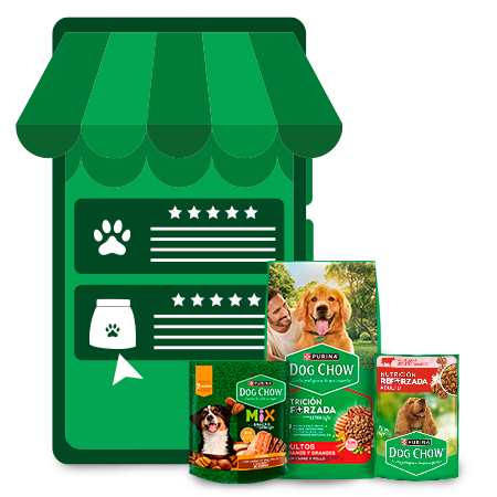 Alimento para perros Purina Dog Chow disponible en tiendas de mascotas cercanas