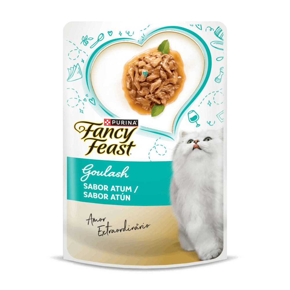 Alimento húmedo para gatos Fancy Feast sabor atún en sobre