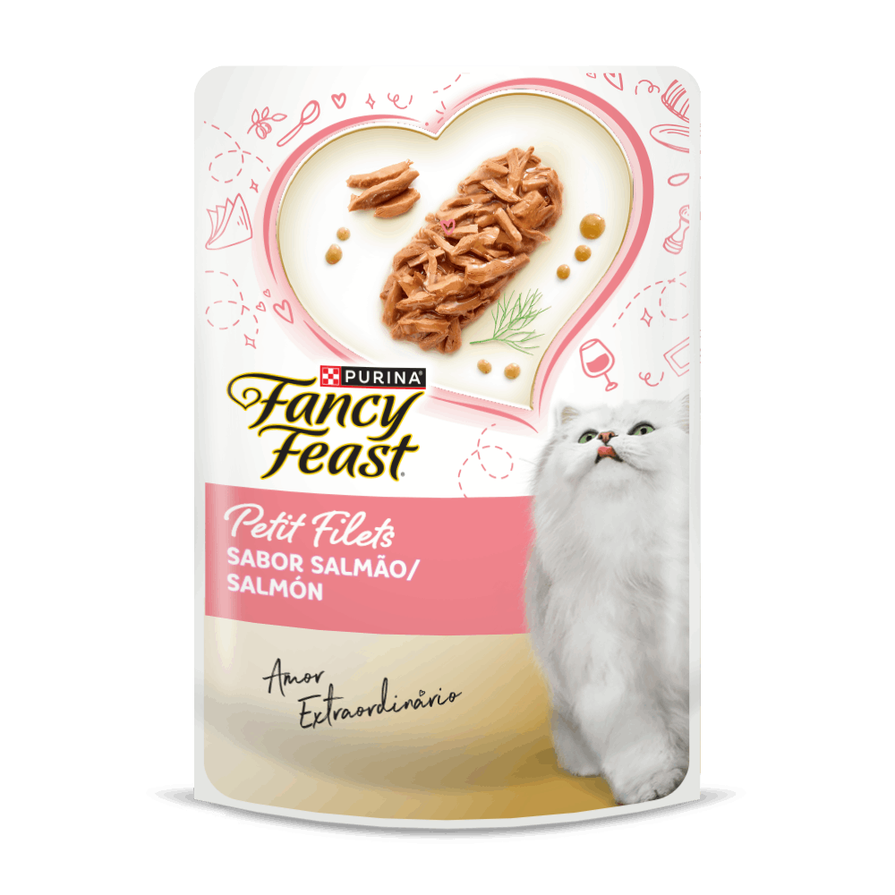 Alimento húmedo para gatos Fancy Feast sabor salmón en sobre