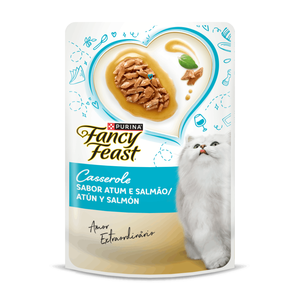 Alimento húmedo para gatos Fancy Feast sabor atún y salmón