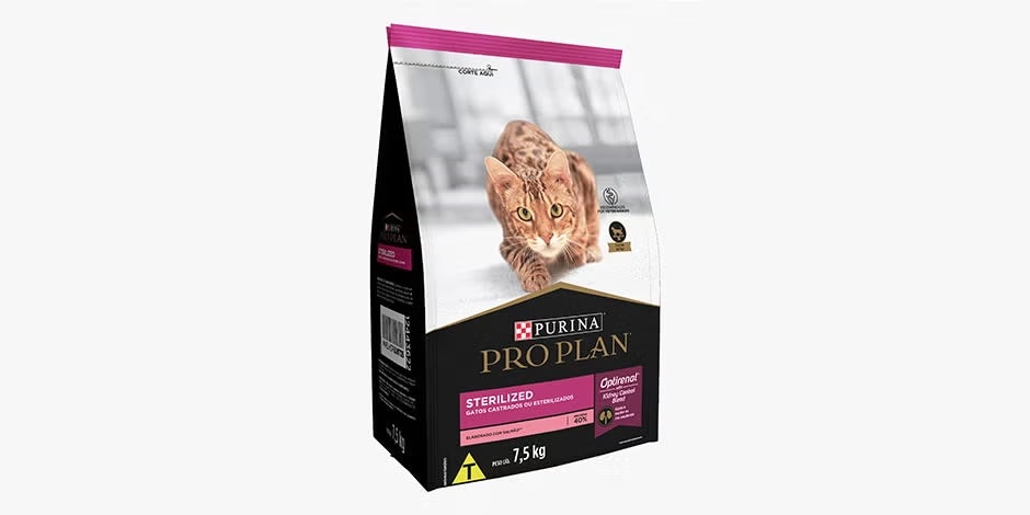 Bolsa de croquetas para gato esterilizado PRO PLAN® con Optirenal para el bienestar de tu ronroneante amigo.